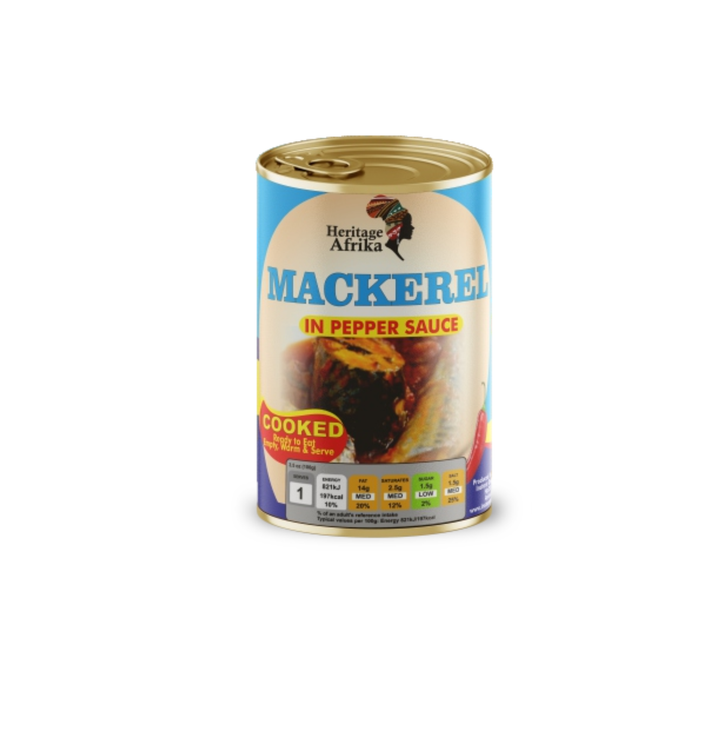 Heritage Afrika Mackerel in Pepper Sauce (400g x 6) - Shop