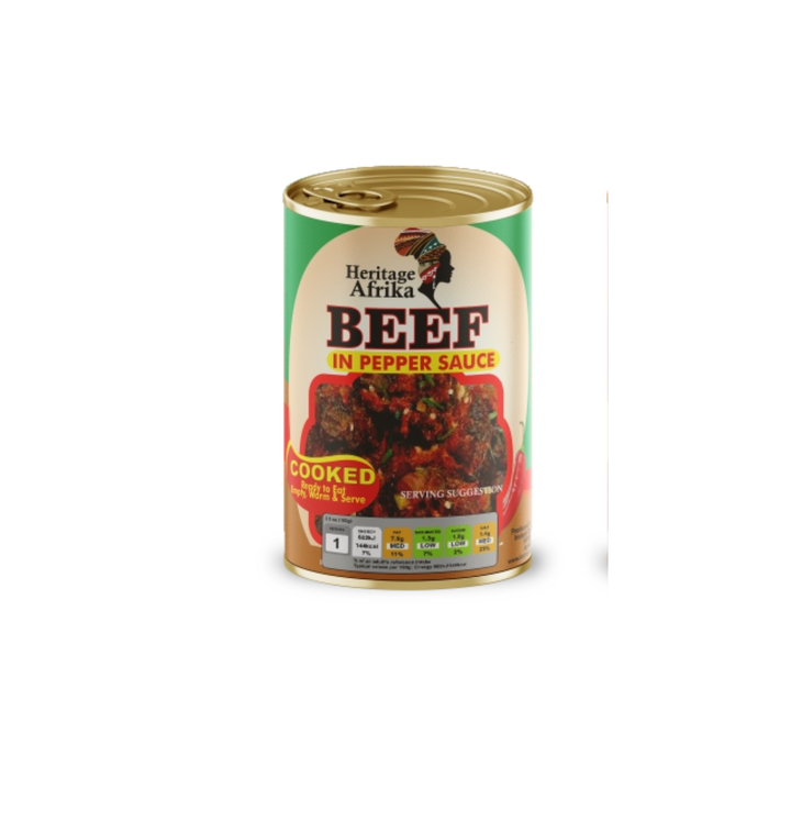 Heritage Afrika Beef in Pepper Sauce