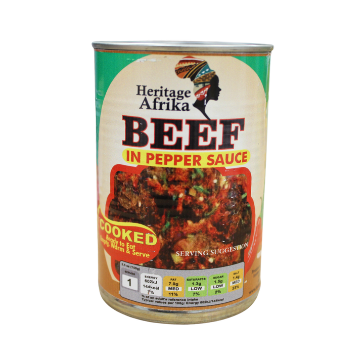 Heritage Afrika Beef in Pepper Sauce